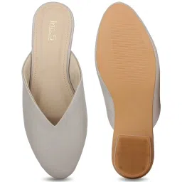 Inc.5 Women's Grey Mule Shoes image 4