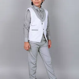 BAESD Boys Single-Breasted Three-Piece Party Suit image 5