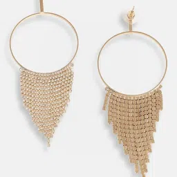 Sohi Gold Plated Designer Stone Party Drop Earrings image 4