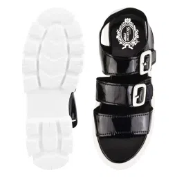 Shoetopia Kids Black Casual Sandals image 4