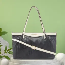 Caprese Faux Leather Black Women Stachel Handbag-image-91