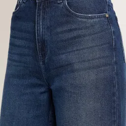 Camla Blue Cotton Mid Rise Jeans image 4