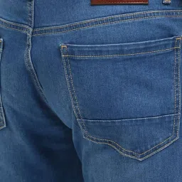 Peter England Blue Cotton Regular Fit Jeans image 4