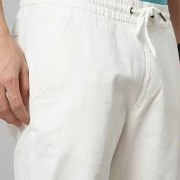 celio celio* Ecru Regular Fit Joggers image 4