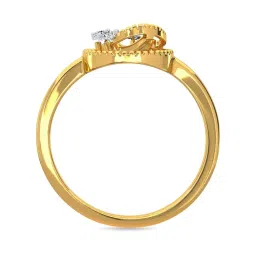 Kisna Diamond & Gold Jewellery Trevia 14k (585) Diamond & Gold Ring For Women image 4