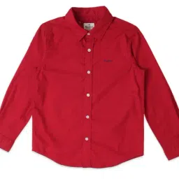 Pepe Jeans Kids Red Solid Full Sleeves Shirt-picture-47