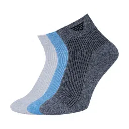 Red Tape Multicolor Striped Ankle Length Socks - Set of 3-picture-31