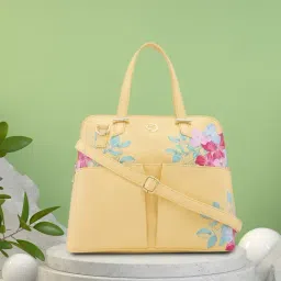 Caprese Faux leather Yellow Women Stachel Handbag-image-81