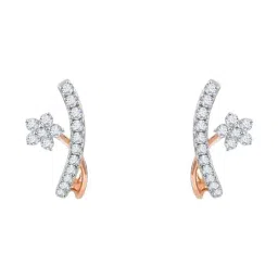 GIVA Lab Grown Diamond 18k (750) Gold Earrings for Women image 3