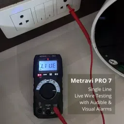 Metravi Digital TRMS Multimeter Backlit LCD Display Black, PRO 7 image 3