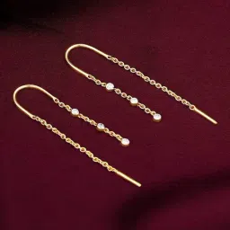 GIVA Lab Grown Diamond 14k (585) Gold Earrings for Women-picture-33