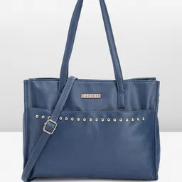 Caprese Solid Regular Structured Shoulder Bag With Studded Detail-picture-18