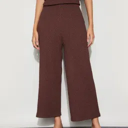 Code By Lifestyle Brown Regular Fit Trousers-picture-27