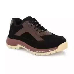 ADZON Steel Toe Safety Shoe High Ankle Genuine Leather Size UK 9 Black, 2253-picture-13