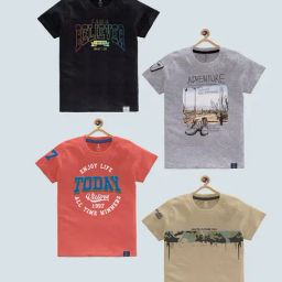 Codez Kids Multicolor Printed T-Shirt (Pack Of 4)-picture-15