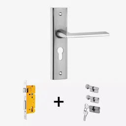 Dorset Ceto ML CO 254 mm(10 Inch) SS Finish Combo Lock Sets with Knob and Key Cylinder (60 mm)-picture-11