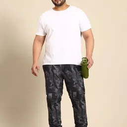 Being Human Plus Size Geometric Printed Joggers image 4