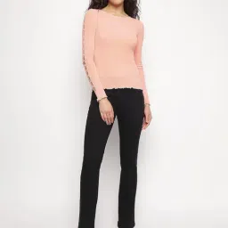 Guess Pink Carole Shiny Yarn Sweater image 5