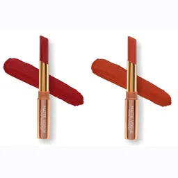ME-ON Set of 2 Matte Vogue None-Transfer Lipsticks - Shade 14 & 15-picture-35