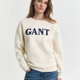 GANT Cream Polycotton Embroidered Full Sleeves Sweatshirt-picture-42
