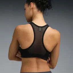 Puma Black Tight Fit Printed Sports Bra image 2