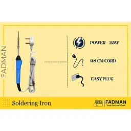 Fadman 15 In 1 Blue Soldering Iron Kit 25 W Corded Flat Copper & Iron Tip image 2