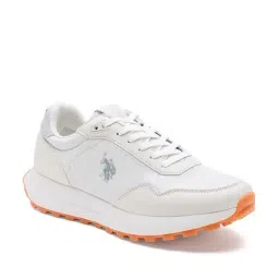 U.S. Polo Assn. Women's DAMARIS Off White Casual Sneakers-image-2
