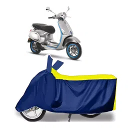Auto Pearl Two Wheeler Cover for Vespa Elettrica - Yellow, Blue-picture-36
