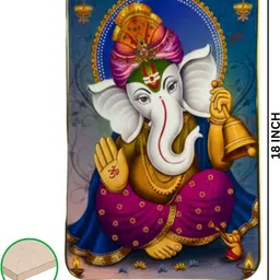 SHRI KHATU SHYAM CREATION Purple & Gold-Toned 1 Pieces MDF Wall Photo Frames image 5