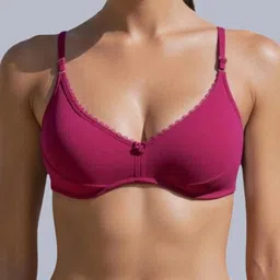 Eden Women Medium Coverage Non Padded Non-Wired Cotton T-shirt Bra image 2