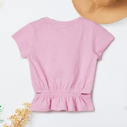 max Print Cotton Cinched Waist Top image 5
