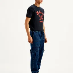levi's Men's Indigo Tapered Cargo Trousers image 5