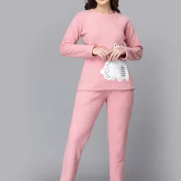 Sweet Dreams Women Pink Printed Tracksuits-picture-33