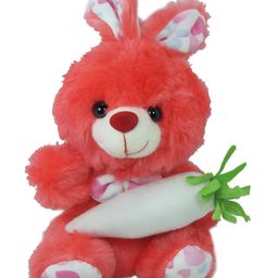 Tickles Cute Rabbit with Carrot Soft Stuffed Plush Toy For Kids Boys & Girls Birthday Gifts (Color: Peach Size:Length 18 cm)-picture-30