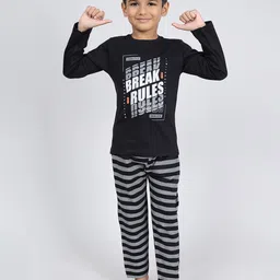 Here&Now X Denikid Boys Printed Pure Cotton T-shirt with Pyjamas-picture-21