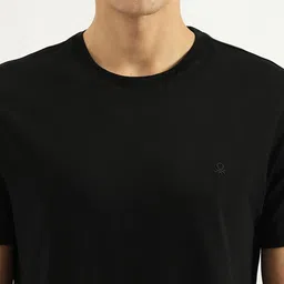 United Colors of Benetton Round Neck Short Sleeves Pure Cotton Pockets T-shirt image 2