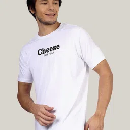 Greylongg Men Typography Printed Round Neck Cotton T-shirt image 3