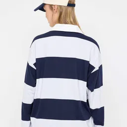 Trendyol Women Colourblocked Shirt Collar Pullover Sweatshirt image 4