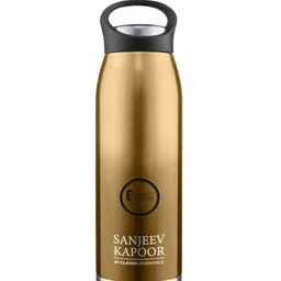 Classic Essentials Yellow Single Stainless Steel Solid Double Wall Vacuum Water Bottle-picture-16