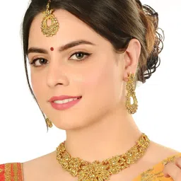 Anouk Gold-Plated Stone-Studded Jewellery Set-picture-12