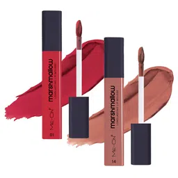 ME-ON Marshmallow 2Pcs Long Lasting Lip Mousse - 6ml Each- 01 & Cocoa Sin image 1