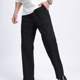 glitchez Men Laid-Back Relaxed Fit Cargo Trousers-picture-16