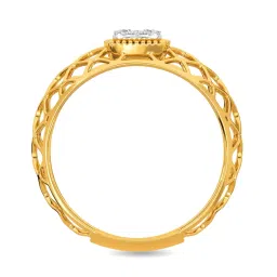 Kisna Diamond & Gold Jewellery Pegan 18k (750) Diamond & Gold Ring For Women image 4