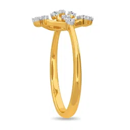Kisna Diamond & Gold Jewellery Wayne 14k (585) Diamond & Gold Ring For Women image 4