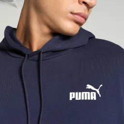 Puma Essentials Royal Blue Regular Fit Hooded Sweatshirt image 4