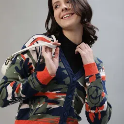 Iconic Multicolored Cotton Printed Sweater image 5