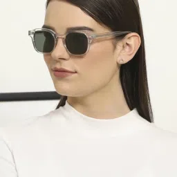 John Jacobs JJ S13082 Green Polarized Square Sunglasses image 4