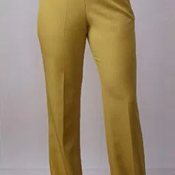 SALT Attire Yellow Plain Trousers image 4
