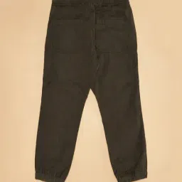Pantaloons Junior Dark Olive Solid Joggers image 2