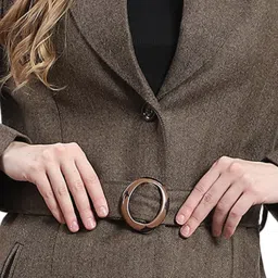 Monte Carlo Brown Textured Coat image 4